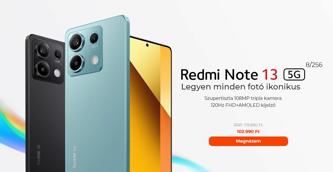 Redmi Note 13 5G 8/256 okostelefon