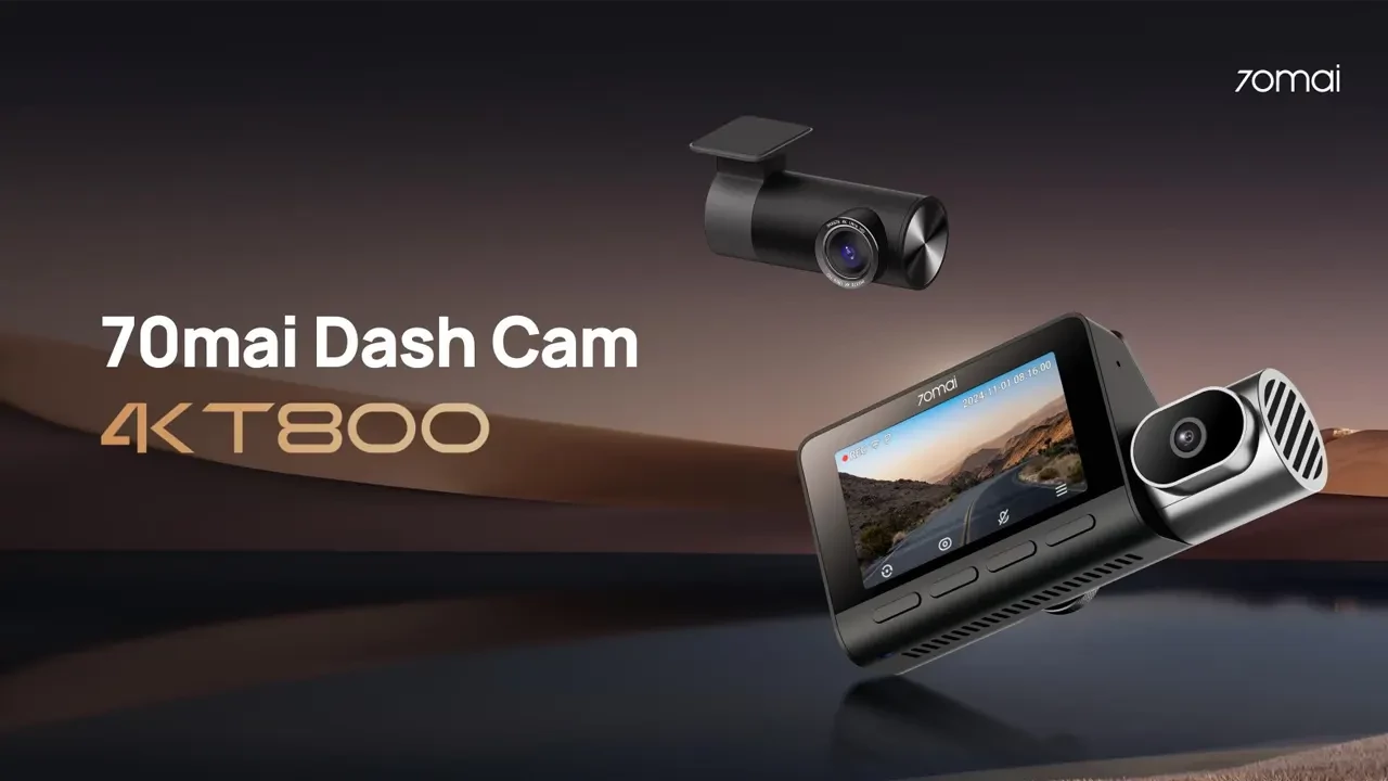 Megérkezett a 70mai legújabb csúcskategóriás autós kamerája: 4K T800.