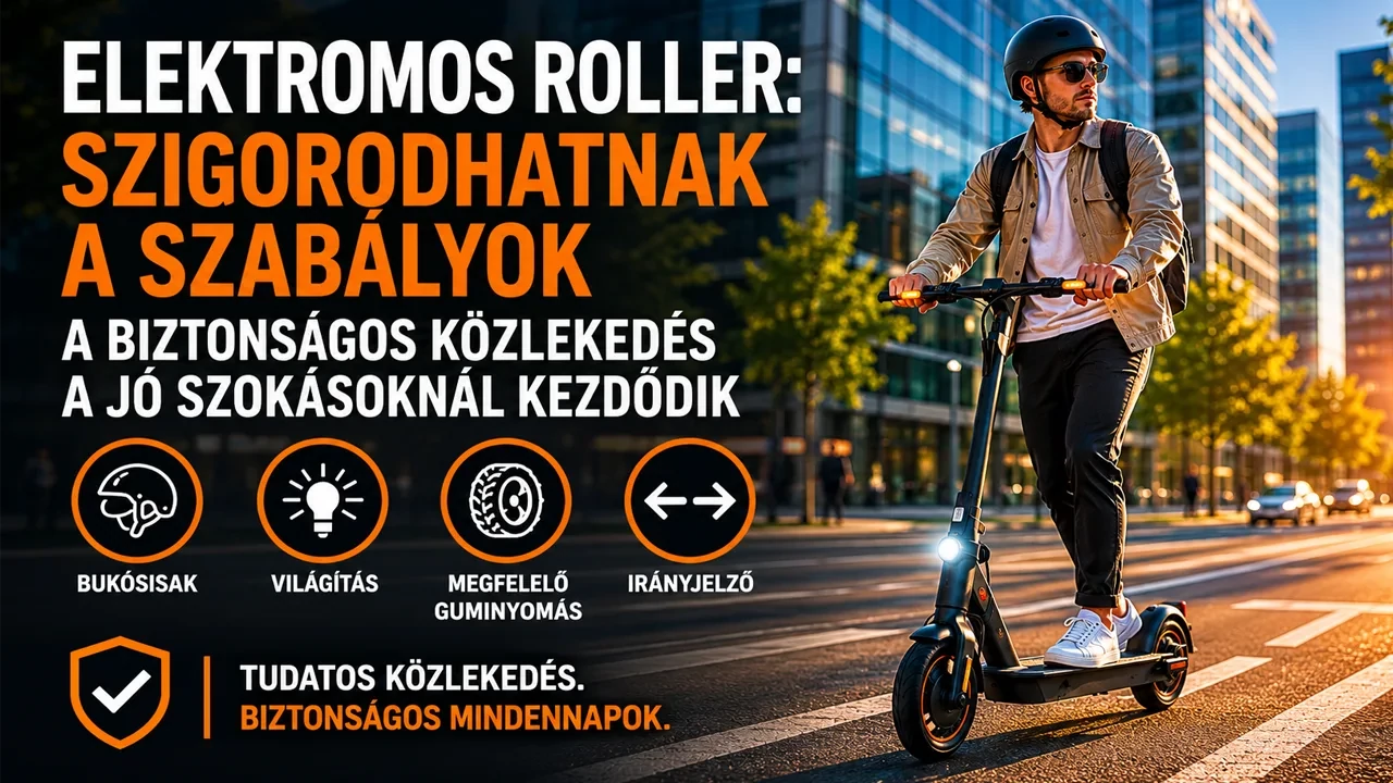 Elektromos roller: a biztonságos közlekedés a jó szokásoknál kezdődik