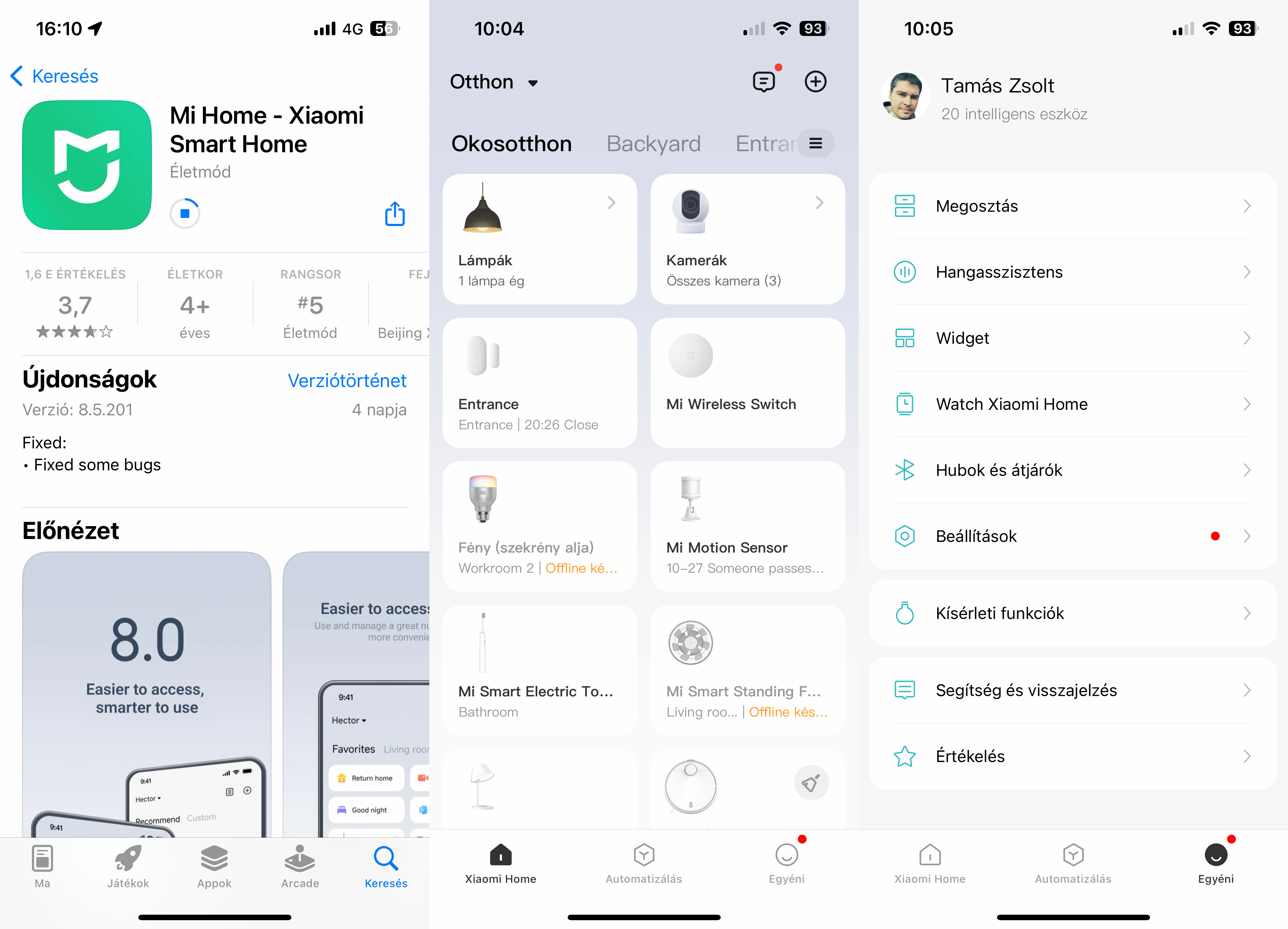 Xiaomi Home magyar nyelv