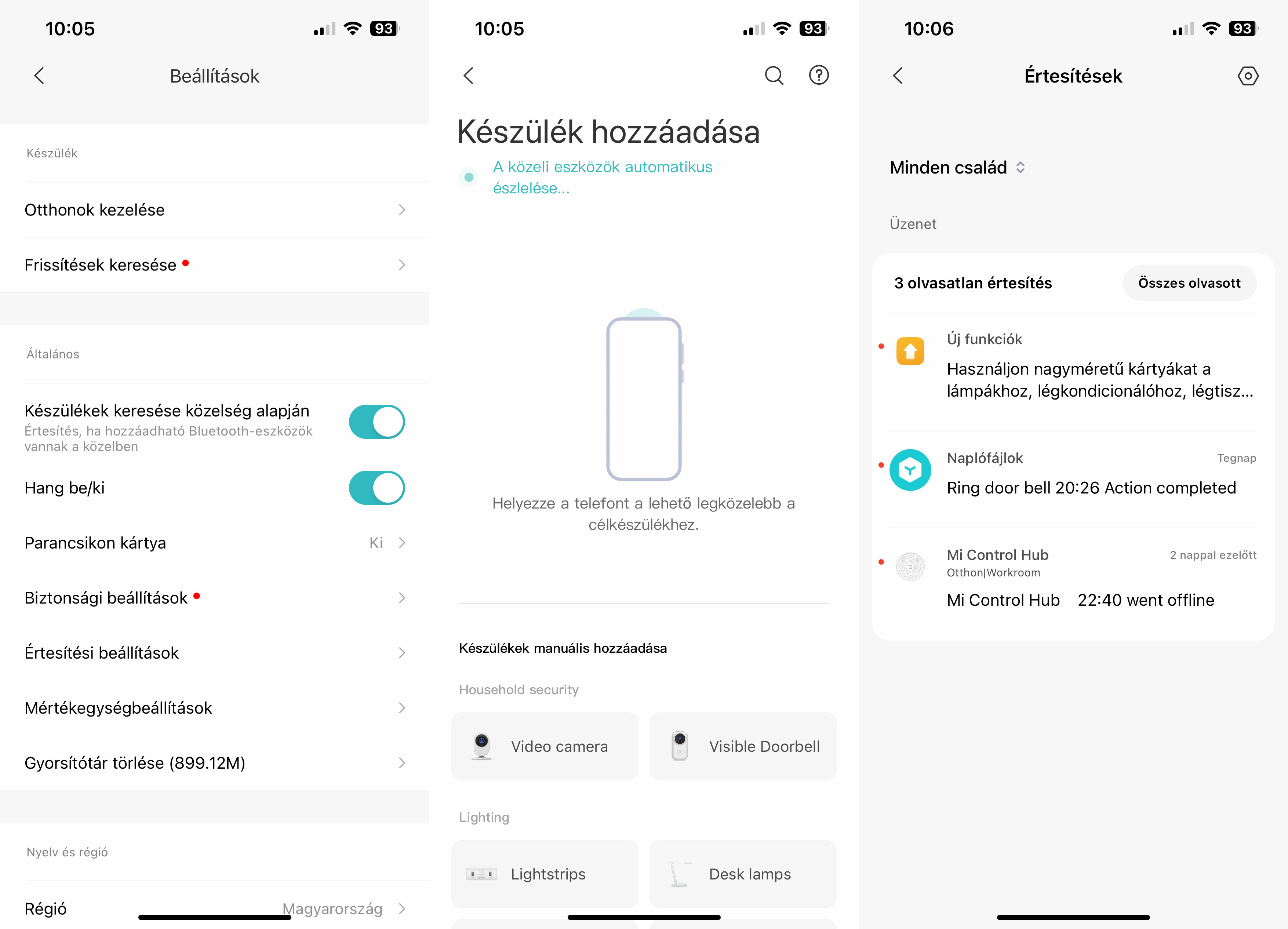 Xiaomi Home magyar nyelv
