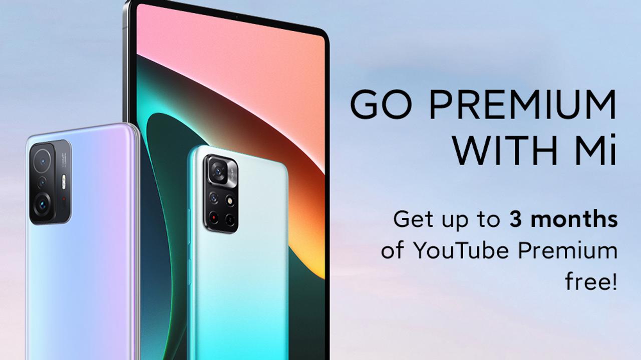 Akár 3 hónap YouTube Premium jár a Xiaomi telefonok mellé