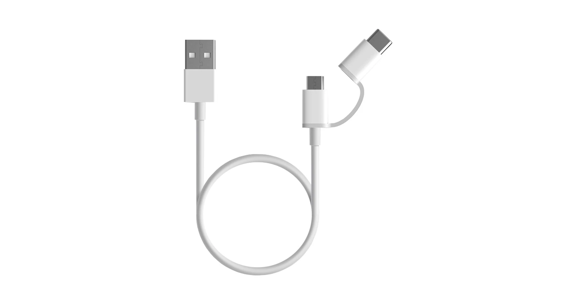 CABLE XIAOMI MI 2 IN 1 USB MICRO USB TO TYPE C - 100 CM 15303 - miniatura 3