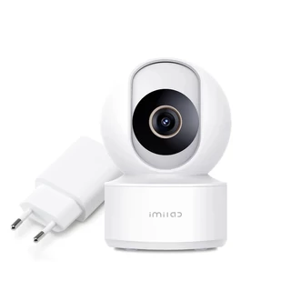Imilab C22 okos WiFi biztonsági kamera + hálózati adapter - Fehér