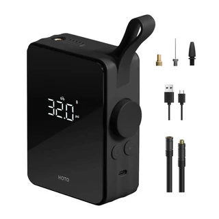 HOTO mini autós kompresszor QWCQB001, 2500mAh (fekete)