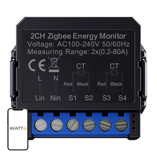 Avatto ZigBee intelligens kétirányú energia mérő ZWPM16-2