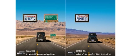 70mai Dash Cam 4K T800 Premium Set menetrögzítő kamera + hátsó kamera szett