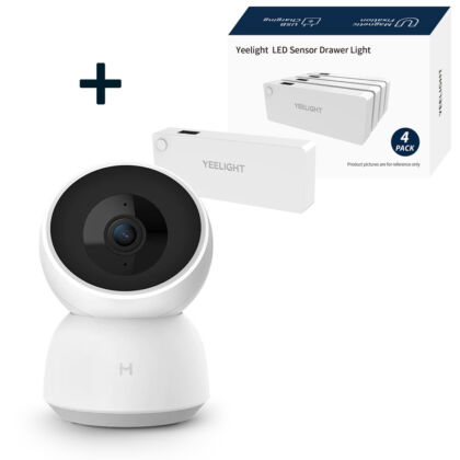 PROMO - Imilab A1 Home Security Camera 2K + Yeelight LED Sensor Drawer Light (4 pack)
