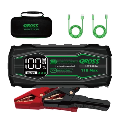 CAROSS USA T18 MAX Jump Starter hordozható indítássegítő (autó indító) + powerbank