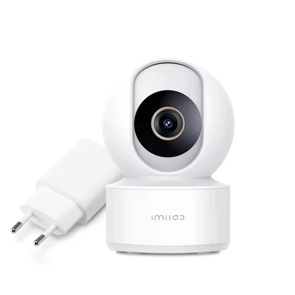 Imilab C22 okos WiFi biztonsági kamera + hálózati adapter - Fehér