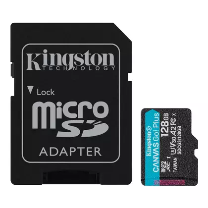 Kingston Canvas Go! Plus 128 GB U3 microSDXC memóriakártya