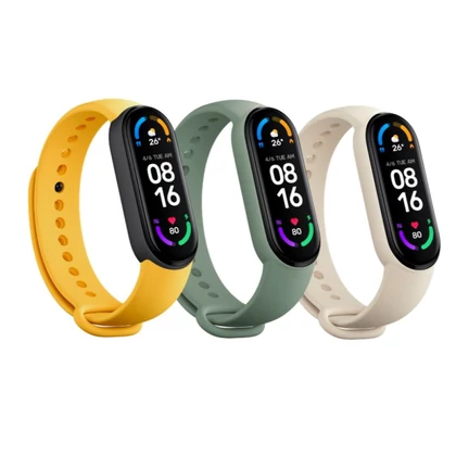 Xiaomi Mi Smart Band 6 Strap (Ivory, Olive, Yellow)