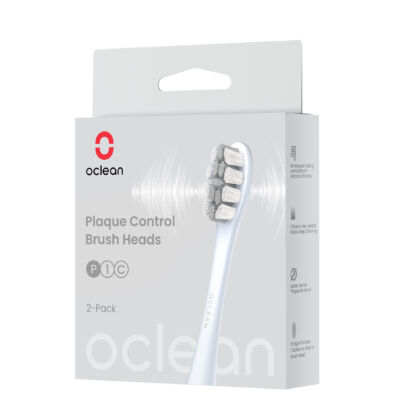 Oclean elektromos fogkefe pótfej, PLAQUE CONTROL, 2 db-os (P1C9) - Silver