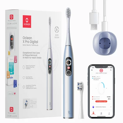 Oclean X Pro Digital szónikus elektromos okos fogkefe - Silver