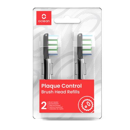 Oclean X / X PRO / Z1 / Flow / AIR / One pót kefefej PLAQUE CONTROL (2 db.) - Black