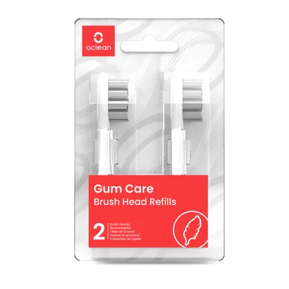 Oclean X / X PRO / Z1 / Flow / AIR / One pót kefefej GUM CARE (2 db.) - White