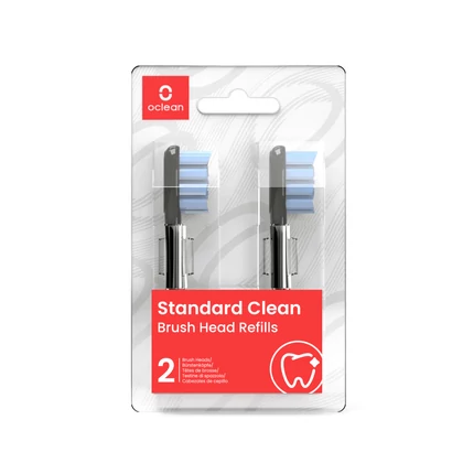 Oclean X / X PRO / Z1 / Flow / AIR / One pót kefefej STANDARD (2 db.) - Black