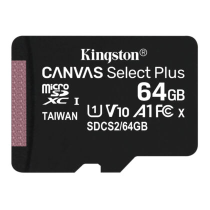 Kingston microSDXC U1 Canvas Select Plus 64GB memóriakártya