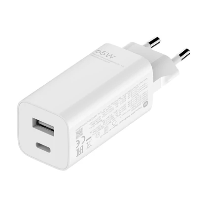 Xiaomi 65W GaN Charger (Type-A +Type-C) EU hálózati töltő