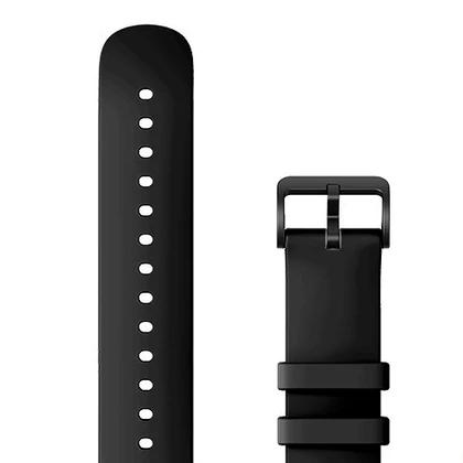 Xiaomi Amazfit Fluoroelastomer Series Slim Edition 20mm eredeti szilikon szíj - Black