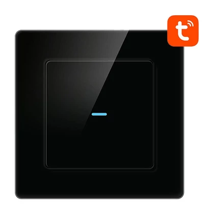 Érintőkapcsoló WiFi Avatto N-TS10-B1 Single TUYA (fekete)