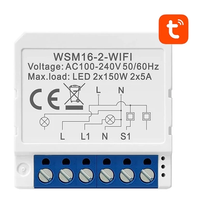Avatto WSM16-W2 TUYA intelligens Wi-Fi fali kapcsoló