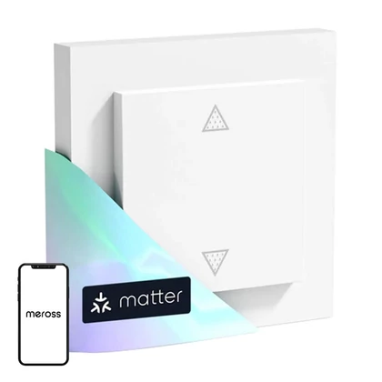 Meross MRS105MA-EU WiFi intelligens redőnykapcsoló (Matter)
