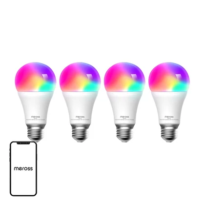 Meross MSL120 WiFi Smart LED izzó (HomeKit) (négyes csomag)