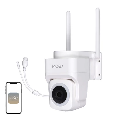 MOES WCM-B66 3 MP-es kültéri Wi-Fi IP-kamera