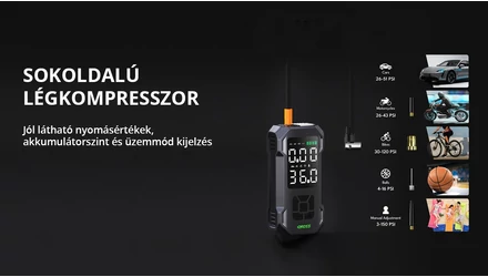 Újdonság: Caross Q15 hordozható légkompresszor