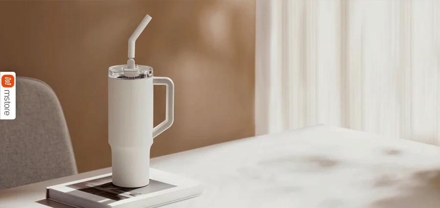 Xiaomi Straw Mug <br>szívószálas utazótermosz Xiaomi Straw Mug <br>szívószálas utazótermosz